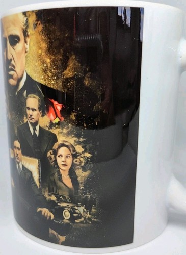 Taza El Padrino 1972 Epic Gangster Trilogy Corleone Familia Crimen Política EE. UU. - Imagen 8 de 8