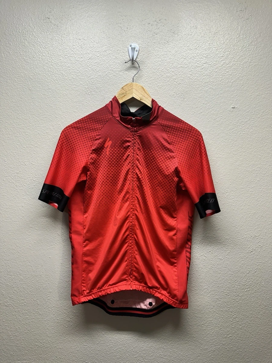 Maillot De Cyclisme Specialized Fermeture éclair Complète - 2XL Rouge - Fabriqué En Italie