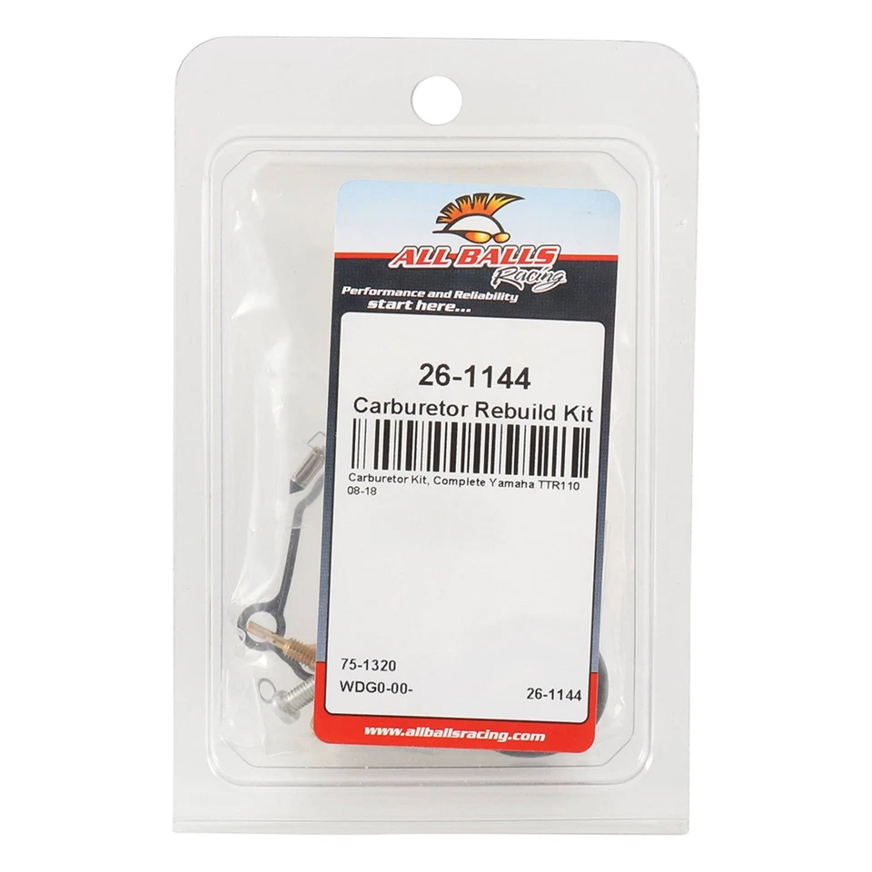 New All Balls Carburetor Rebuild Kit 26-1144 For Yamaha TTR110 2008-2018 Foto 4 de 4