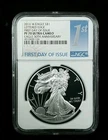 2016 W Proof American Silver Eagle LETTERED EDGE $1 NGC PF 70 UCam 30th Ann 7415