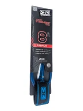 Ocean & Earth Premium Surfboard Ankle One Piece leash 8ft Cord 7mm Blue New