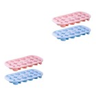  4 Pcs Cartoon Ice Cube Mold Home Ice Cube Trays Silicone PP Baking Mold Kitchen