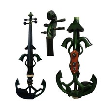 Best SONG Top art Crazy-3 electric 4 strings green violin 4/4,solid wood