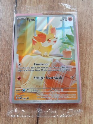 Pokemon Promo Karte Fynx Deutsch MEP080 Original OVP Folie Zubehör