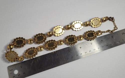 J Crew Statement Halskette grün blau schwarz pink Strass - Bild 5 von 6