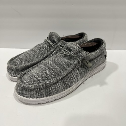 Hey Dude Wally Stretch Halbschuhe Schuhe Herren 10 Granit Grau Slipper Preppy Hipster