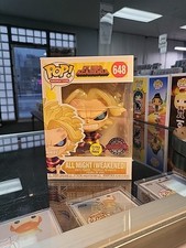 Funko Pop! Vinyl: All Might (Weakened) Glows Exclusive #648 Ships With Protector