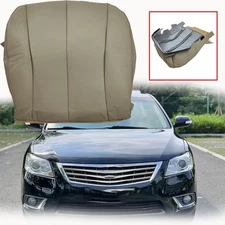 For 2007-2011 Toyota Camry Driver Side Bottom Replacement Leather Seat Cover Tan