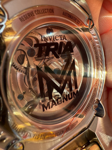 NEW INVICTA 43130 MAGNUM TRIA AUTOMATIC SKELETAL DIAL TWO TONE WATCH - Bild 15 von 22