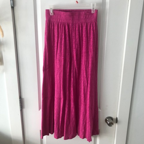 ATM Maxi Skirt Pink Size XS Women's Anthony Thomas Melillo Slub Jersey $295  - Picture 6 of 10