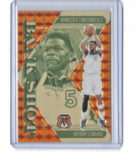 2024-25 Mosaic Anthony Edwards Bank Shot Orange Mosaic Prizm 14/49 #17