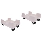 2 Count Pc Halterung Cpu Ständer Mit Rollen Desktophalter Computerhalter