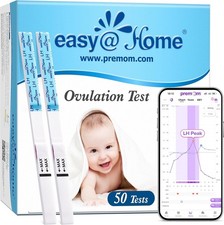 Easy@Home Kinderwuns Ovulationsteststreifen 50 Stück –LH-Test mit App-Auswertung