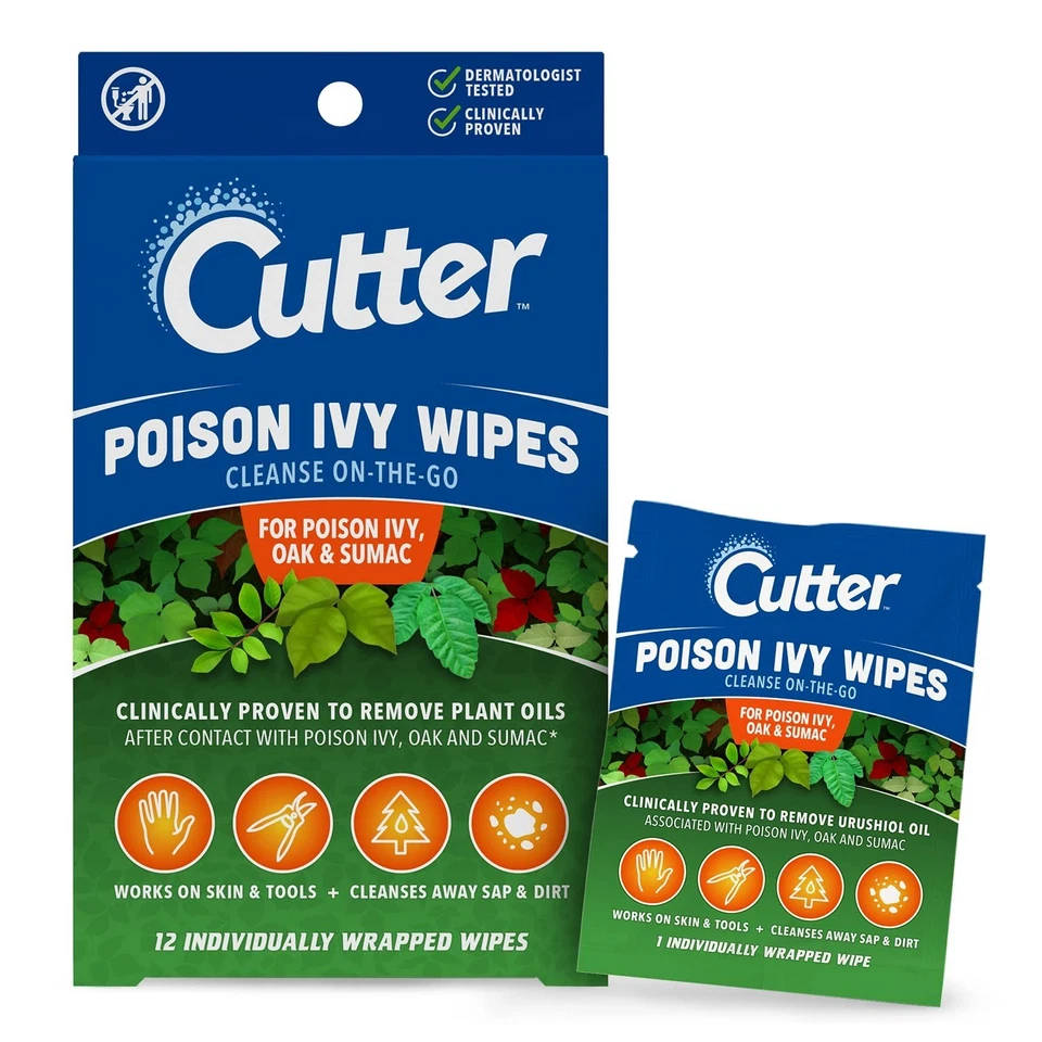 Poison Ivy Wipes 12ct – On‑the‑Go Relief for Ivy, Oak & Sumac Rash Cleaning - Image 2 of 4