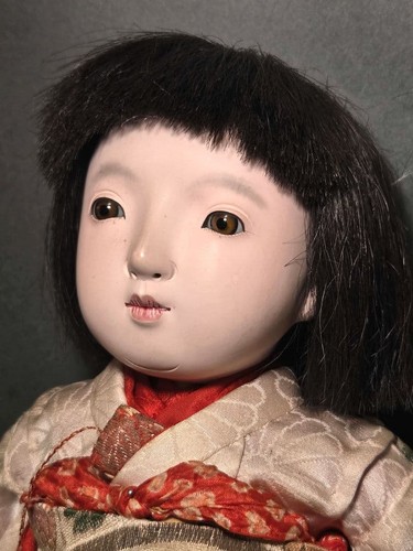 Vintage japanische Ichimatsu Puppe Mädchen - GINRYU signiert antik - Bild 2 von 8