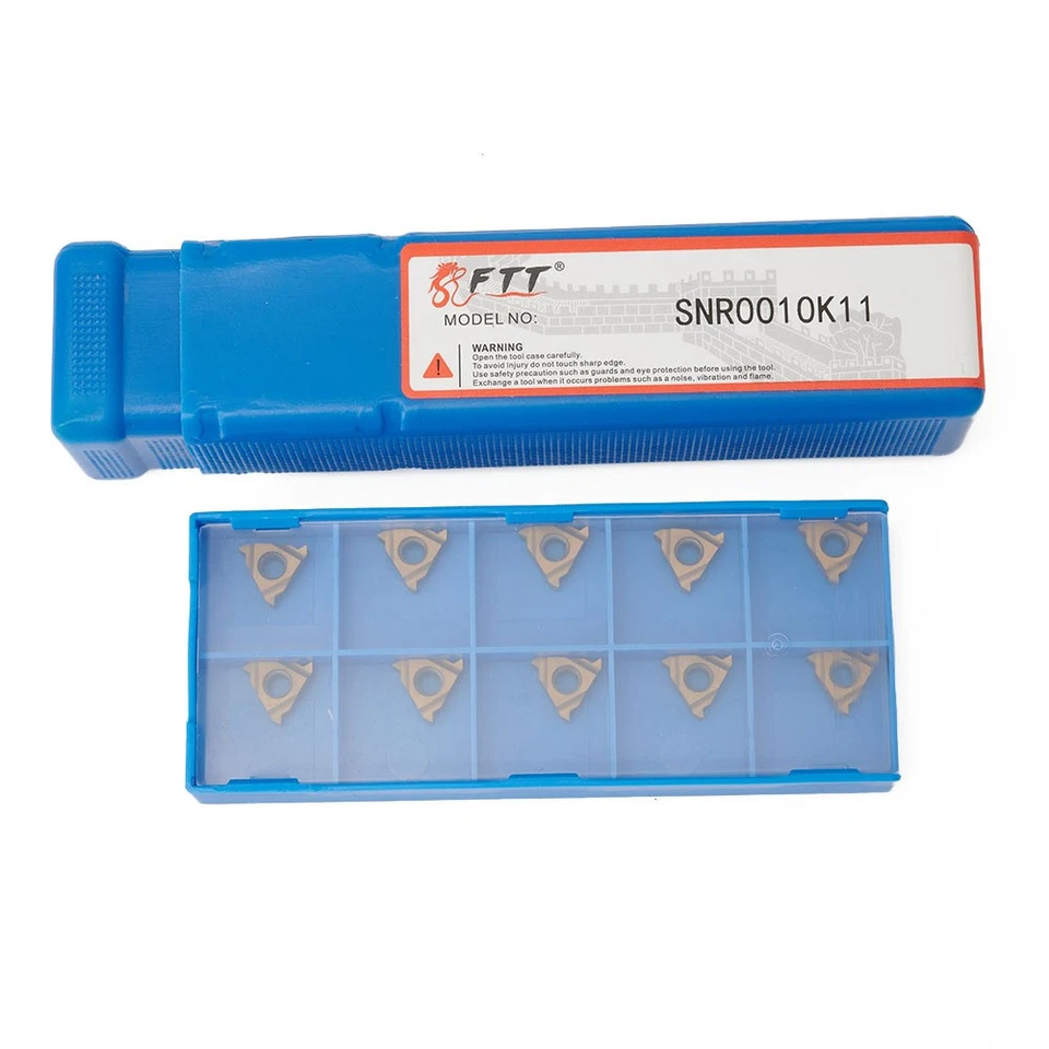SNR0010K11 Tornio Filettatura Barra Perforare Girevole Porta Utensili+10 Inserti - Immagine 3 di 4