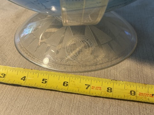 Rare Vintage 1971 National Geographic Globe With Time Ring And Measurement Cap - Picture 2 of 21