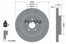 2x TEXTAR Bremsscheibe PRO+ 92307905 für X166 MERCEDES KLASSE GL GLE C292 W166