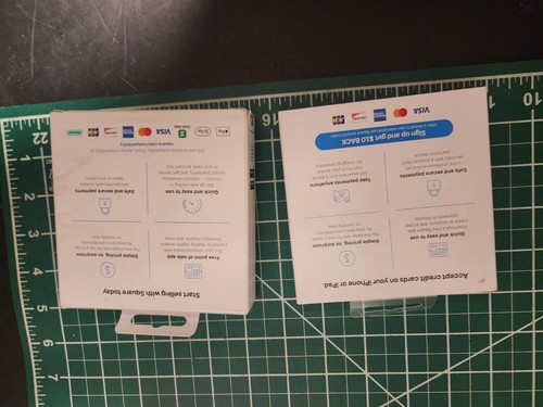 Lot Of 2 Square Credit Card Readers for Contactless Payments & Magstripe New - Picture 6 of 7