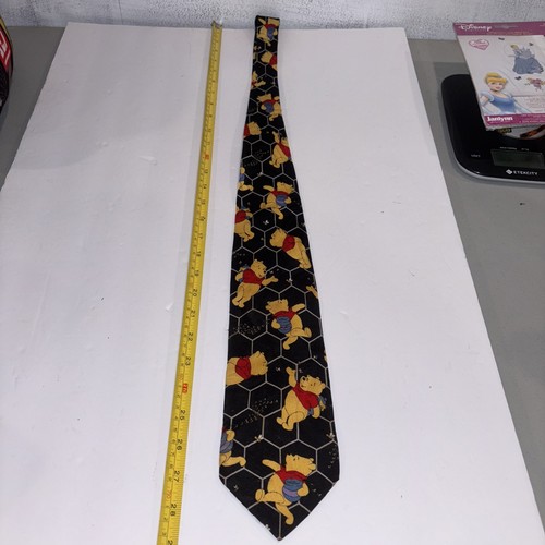 Corbata de cuello de olla de miel Disney Winnie the Pooh vintage tigger 100 acres madera seda - Imagen 6 de 8