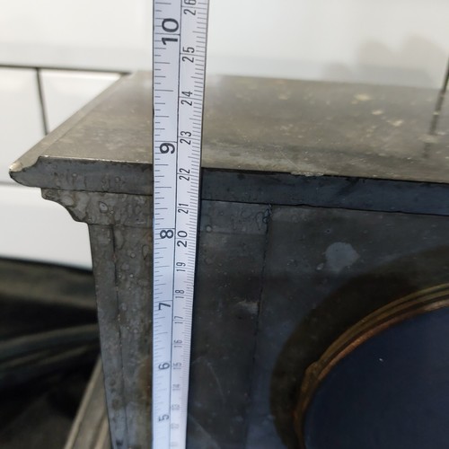 Antique A.Carlhian & Beaumetz Paris Slate Mantle Clock - Picture 19 of 20