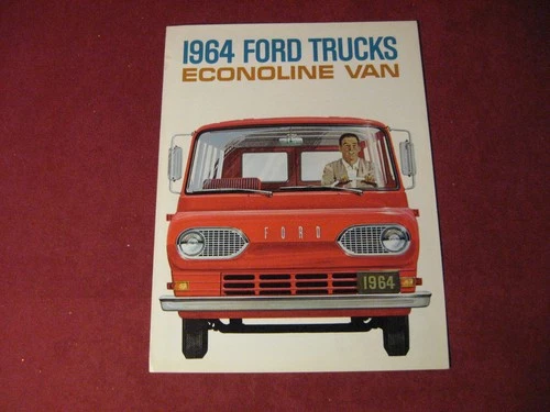1964 Ford Econoline Van Pickup Truck Sales Brochure Booklet Catalog Original Old