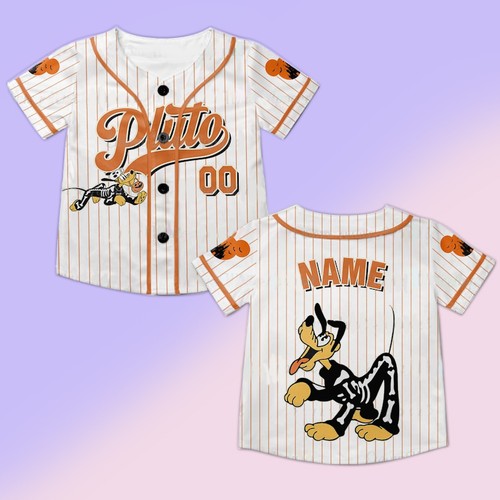 Personalized Mickey & Friends Skeleton Spooky Halloween Baseball Jersey Shirt - Picture 6 of 7