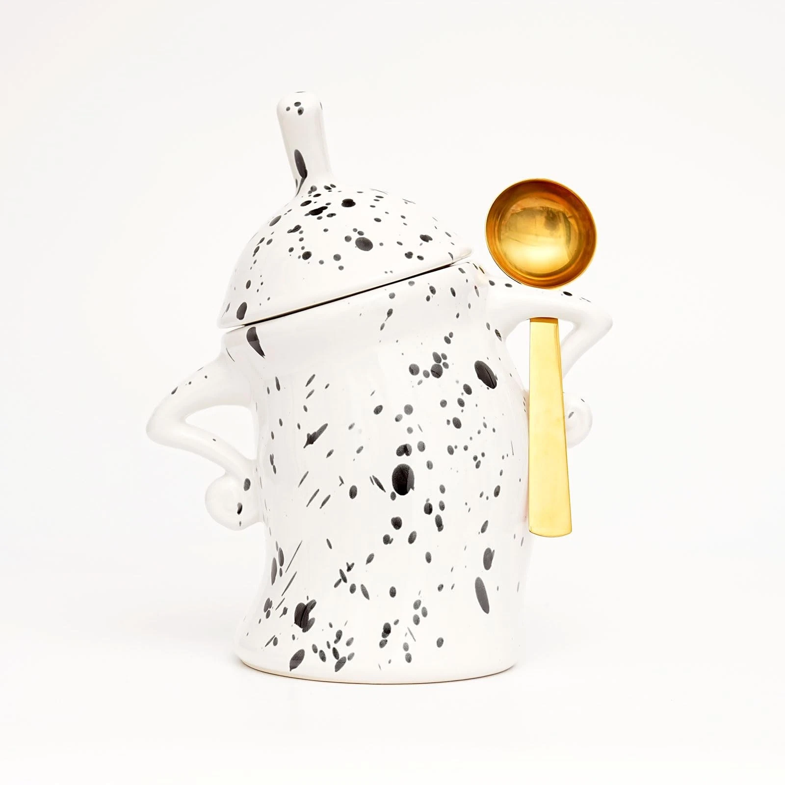 Canister With Attitude - Airtight Ceramic Kitchen Storage with Hands on Hips ...