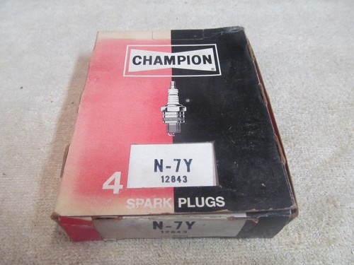 (4) NOS CHAMPION SPARK PLUGS NUMBER N-7Y, #12843, MADE IN THE USA. - Picture 2 of 4