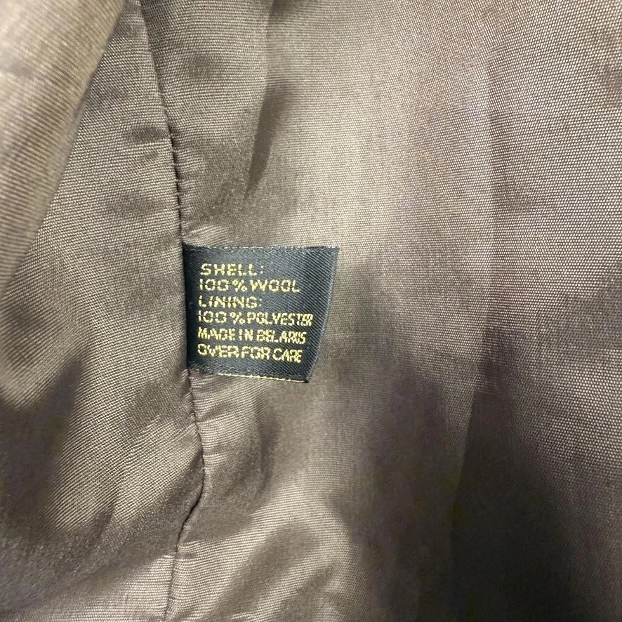 Blazer Express Vintage Mujer Grande Lana Gamuza Cuello Chaqueta Ecuestre Años 90 Foto 4 de 4