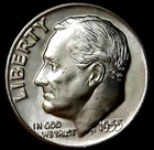 1955-D 10C Roosevelt Dime BU 90% Silver 26owt0223-2