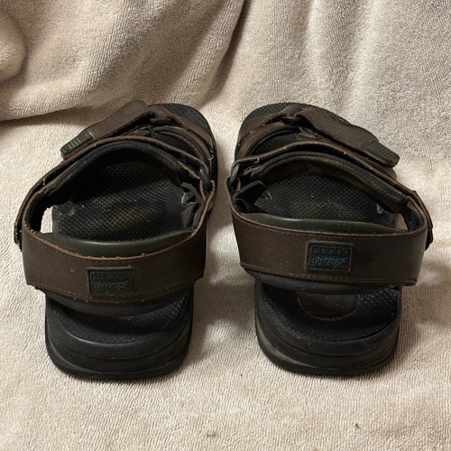Cross Trekkers Brown Leather Adjustable Strap Sandals Mens Size 9.5 - Picture 2 of 5