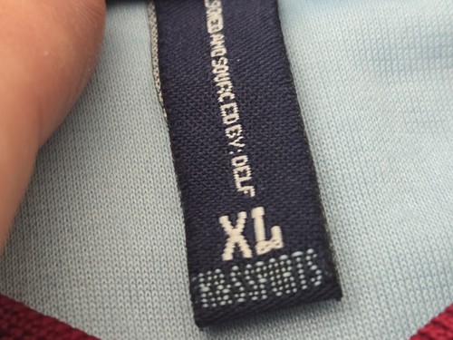 Camicia Philadelphia Phillies "phila" Delf Wear rosso blu XL velluto LS 1994-03 usata in ottime condizioni - Foto 13 di 16