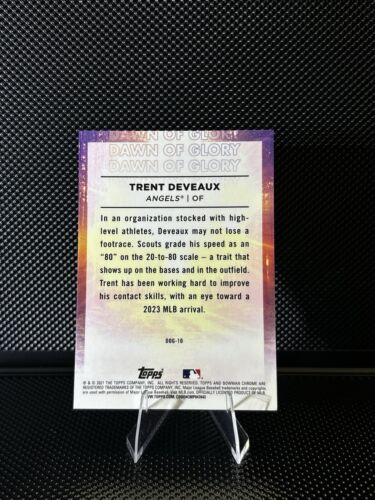 2021 Bowman Chrome Trent Deveaux #DOG-10 Dawn of Glory RC Angles - Picture 2 of 2