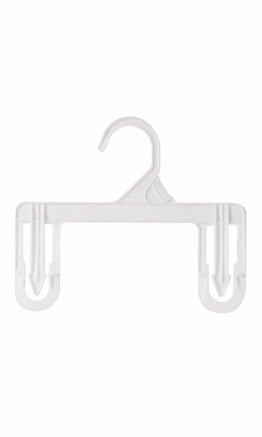 Children's Pants Hangers, White Plastic Skirt Hanger