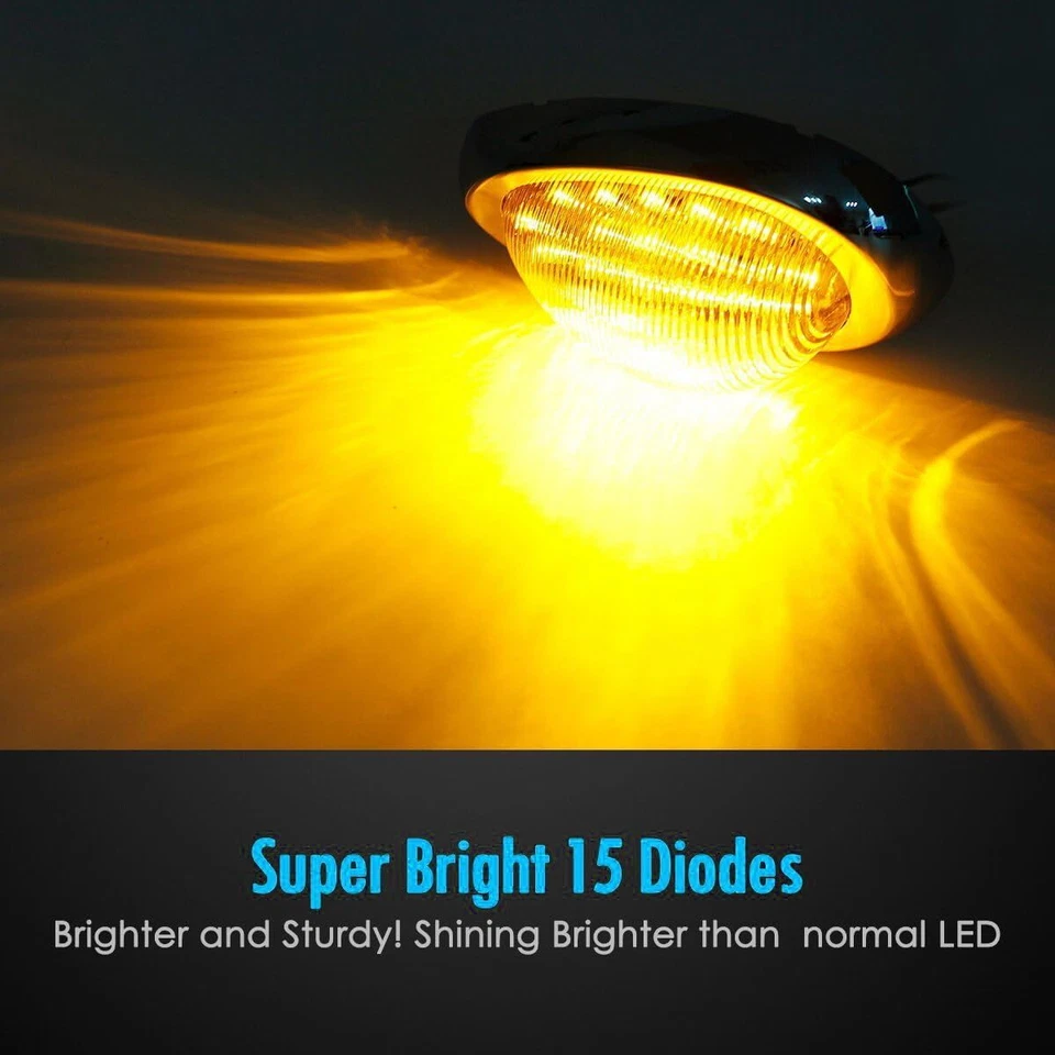 15LED Side Marker Clearance Sleeper Cab Light for Freightliner Century/Columbia - Изображение 2 из 4