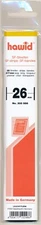 Hawid Stamp Mount 26/217 mm - CLEAR - Pack of 25 (26x217  26 mm)  STRIP  300 986
