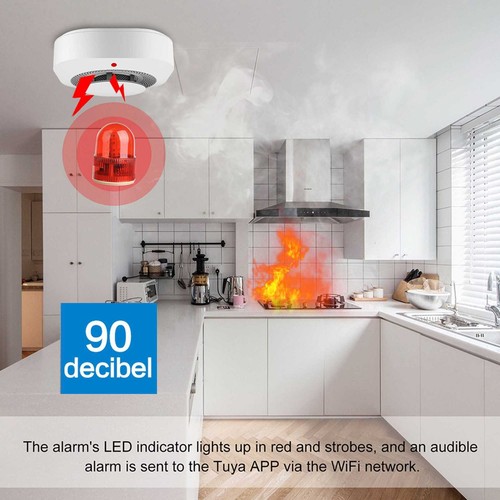 1-10X Home Fire Alarm Smoke Detector Gas Sensor Fireangelwith Batterie 10 Year - Picture 10 of 17