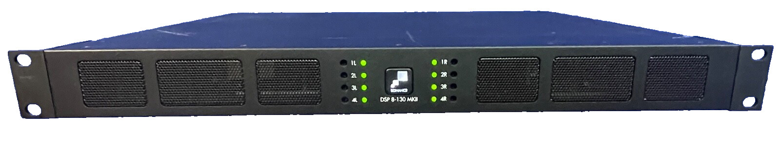 Sonance DSP 8-130 MKII, 8 chan/4 Zone DSP Amp-130Wx8-RackEar 1U-PreOwn Good Cond