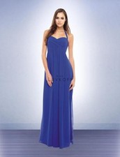 Bill Levkoff Bridesmaid Dress 164 Prom Wedding Long Gown Sleeveless Halter NEW