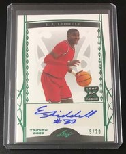 2022-23 Leaf Trinity Base Auto Holo Green EJ Liddell XRC 5/20