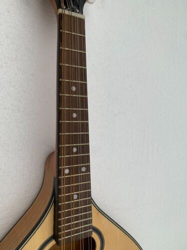 Hand Carved Irish Bouzouki, Octave Mandolin Solid Maple Body, Scale 350mm - Picture 21 of 24