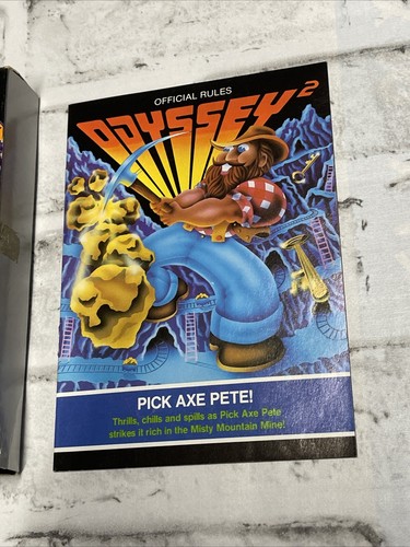 Magnavox Odyssey 2 Pick Axe Pete! Complete w/ Box, Manual, & Booklet Tested VGC - Picture 5 of 12