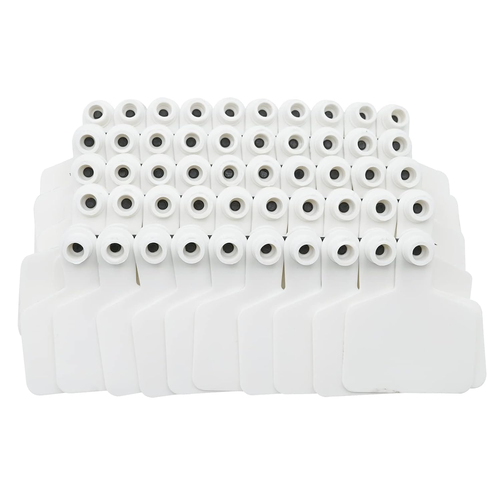 Blank Ear Tags 100 Pieces Cattle Cow Blank Ear Tags Identifcation Livestock Ear - Picture 12 of 12