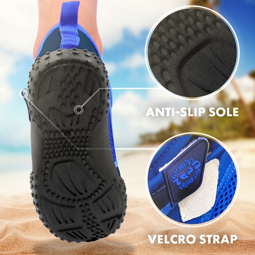 Water Shoes Beach Surf Wet Aqua Shoes Boys Girls Mens Womens Wetsuit Boots - Picture 14 of 35