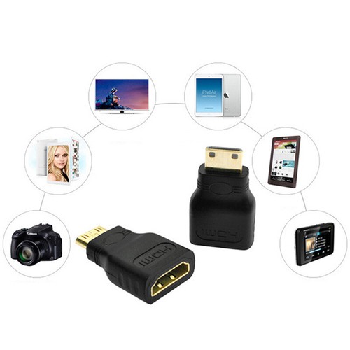 mini hdmi to hdmi adapter gold plated male to female converter for hdtv f-,x - Photo 7/9