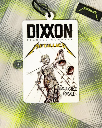 NIP!  METALLICA, "AND JUSTICE FOR ALL" Dixxon Flannel Shirt! TWO SIZES! AWESOME! - Picture 4 of 7