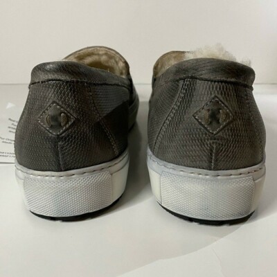 Ross & Snow‎ Matteo Genuine Shearling Loafer Sneaker USA 13 Water Resistant Gray Aurélien | Ash Grey City Loafer with Shearling main image 3