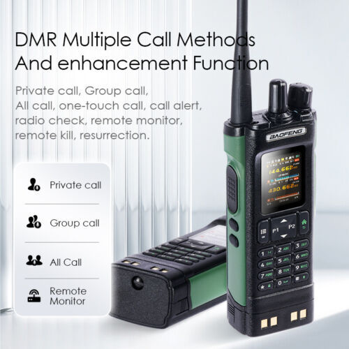 Baofeng DM-32UV DMR Walkie Talkie Simulación Digital GPS/APRS Banda de Aire Radio FM - Imagen 2 de 10