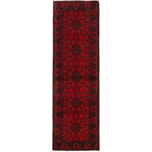 New Afghan Hand-Woven Traditional Rug Long Hallway Runner Rug 2'7x9'7 ft. G24138 - Picture 2 of 8